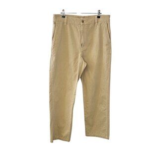 Aritzia TNA Womens Workwear Pants, Straight Leg, Cotton, Tan, Chino, Size 10